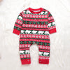 Infant Baby Boys Girls Christmas Santa XMAS Letter Plaid Romper Jumpsuit