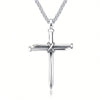 Men's Stainless Steel Nail Cross Pendant Necklace