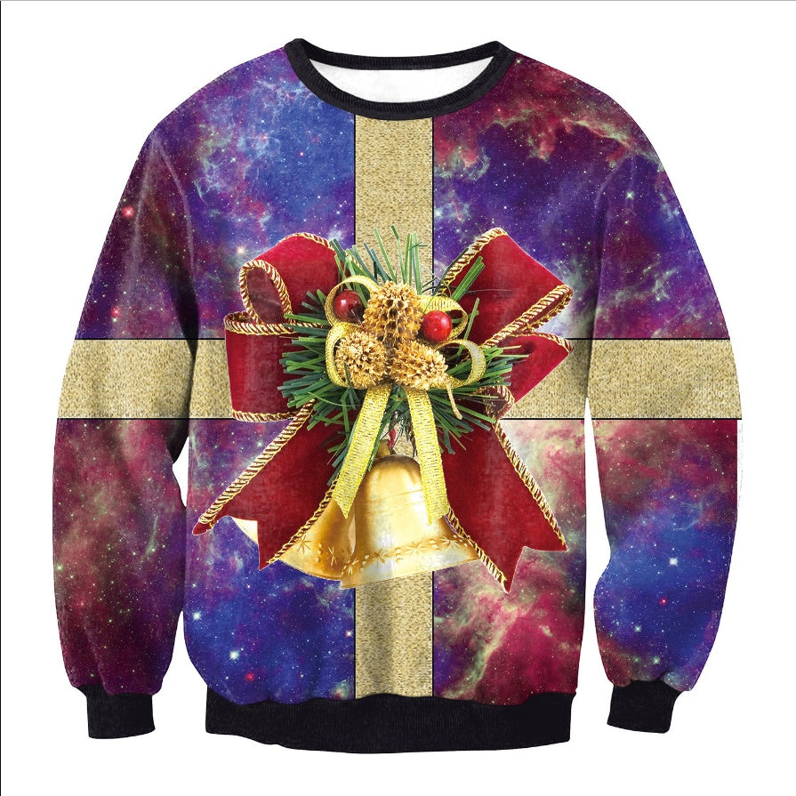 CHRISTMAS SWEATER Vacation Santa Elf Funny Womens Men Sweaters Tops Autumn Winter Clothing