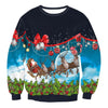 CHRISTMAS SWEATER Vacation Santa Elf Funny Womens Men Sweaters Tops Autumn Winter Clothing