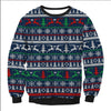 CHRISTMAS SWEATER Vacation Santa Elf Funny Womens Men Sweaters Tops Autumn Winter Clothing