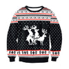 CHRISTMAS SWEATER Vacation Santa Elf Funny Womens Men Sweaters Tops Autumn Winter Clothing