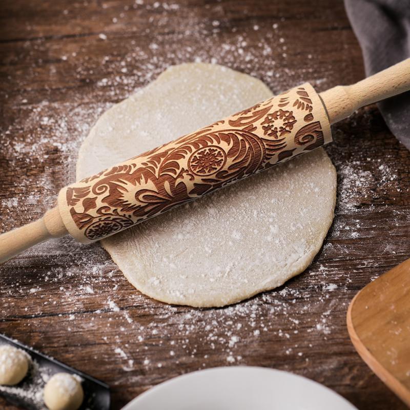 Christmas gift printing rolling pin