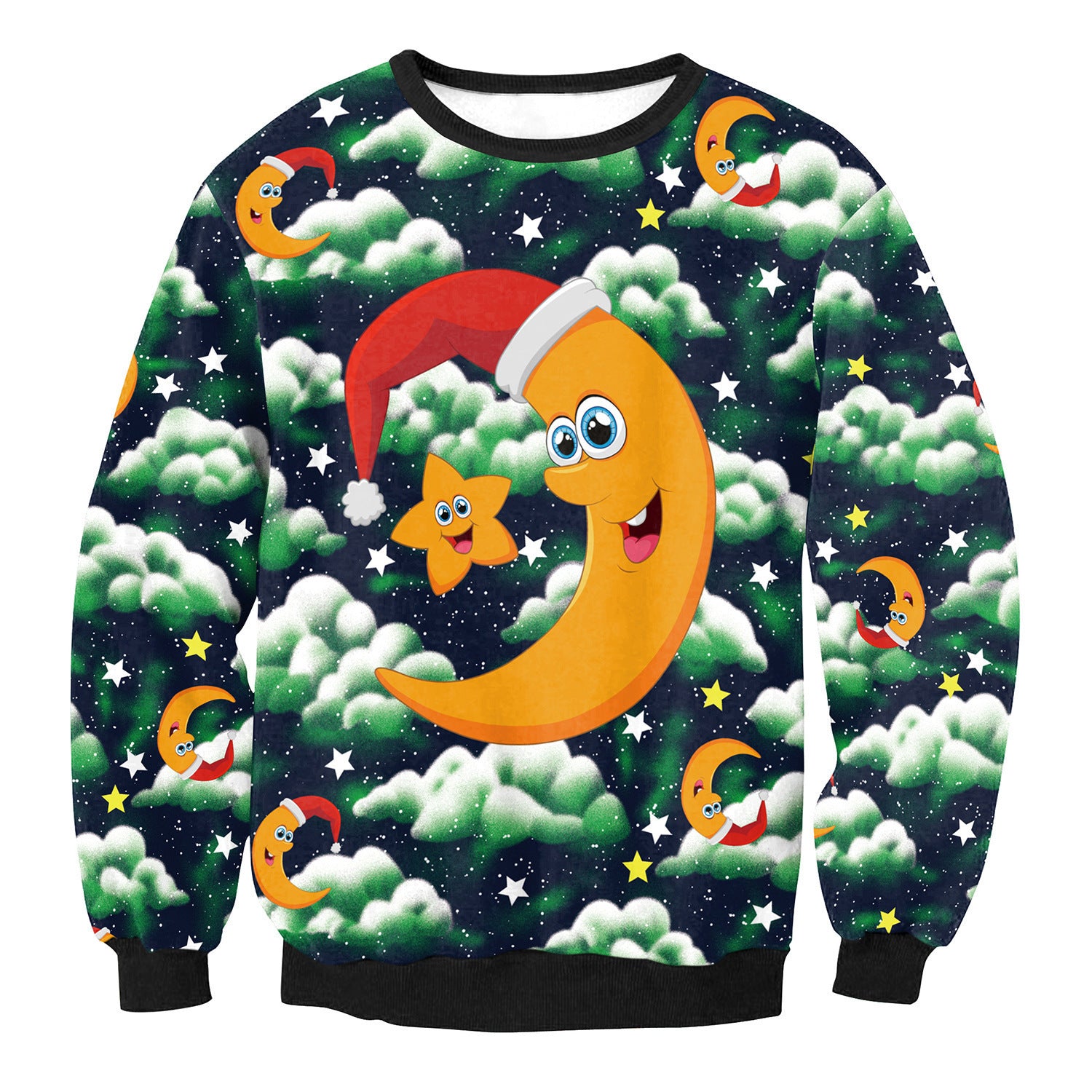 CHRISTMAS SWEATER Vacation Santa Elf Funny Womens Men Sweaters Tops Autumn Winter Clothing