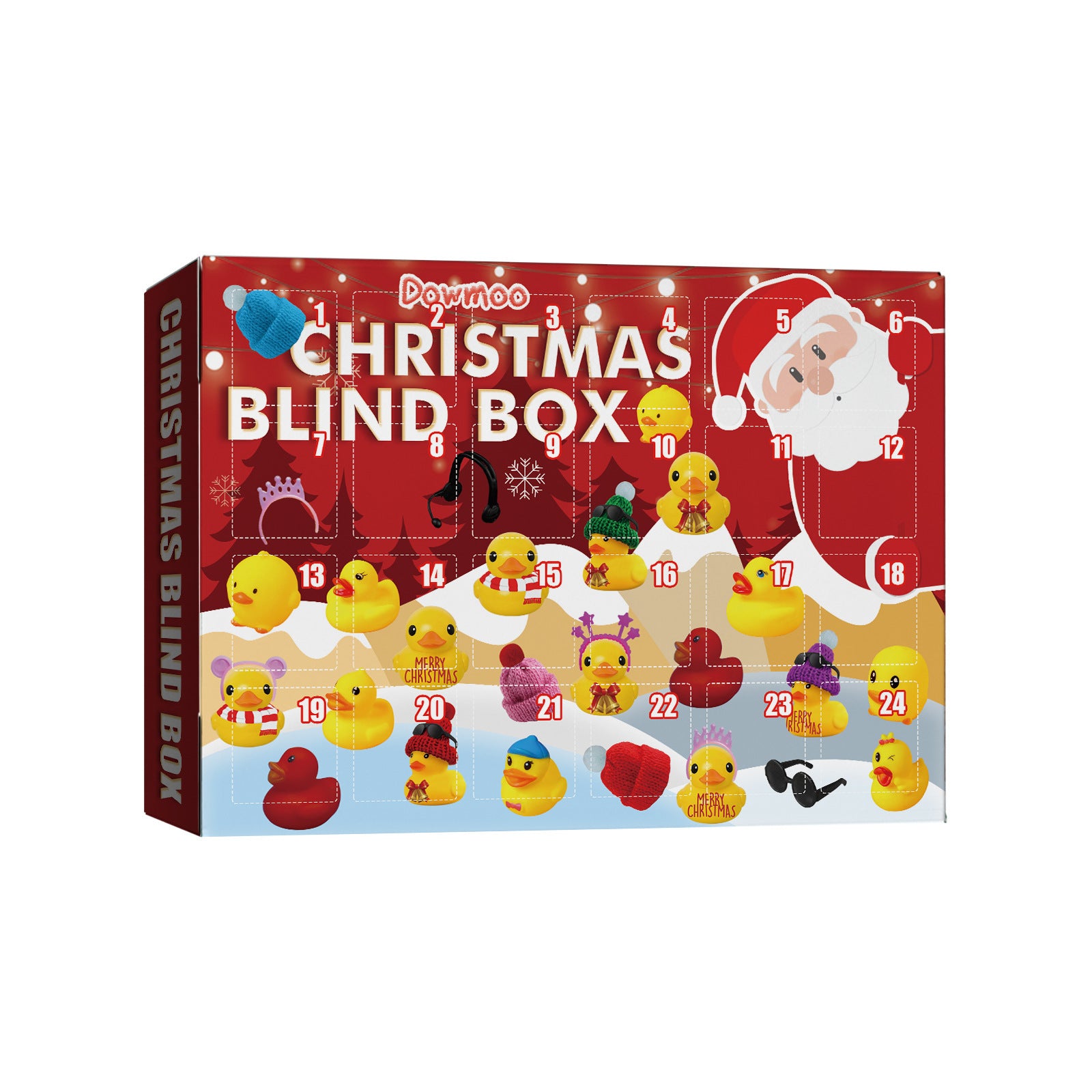 Advent Calendar Christmas Xmas Gifts, Funny Ducks Toy Set