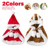 Cat Christmas Outfits, Dog Cat Santa Claus Outfit, Soft And Thick Xmas Cape With Hat