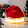 Santa Hat, Christmas Hat With Colorful Led Strip Lights