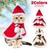 Cat Christmas Outfits, Dog Cat Santa Claus Outfit, Soft And Thick Xmas Cape With Hat