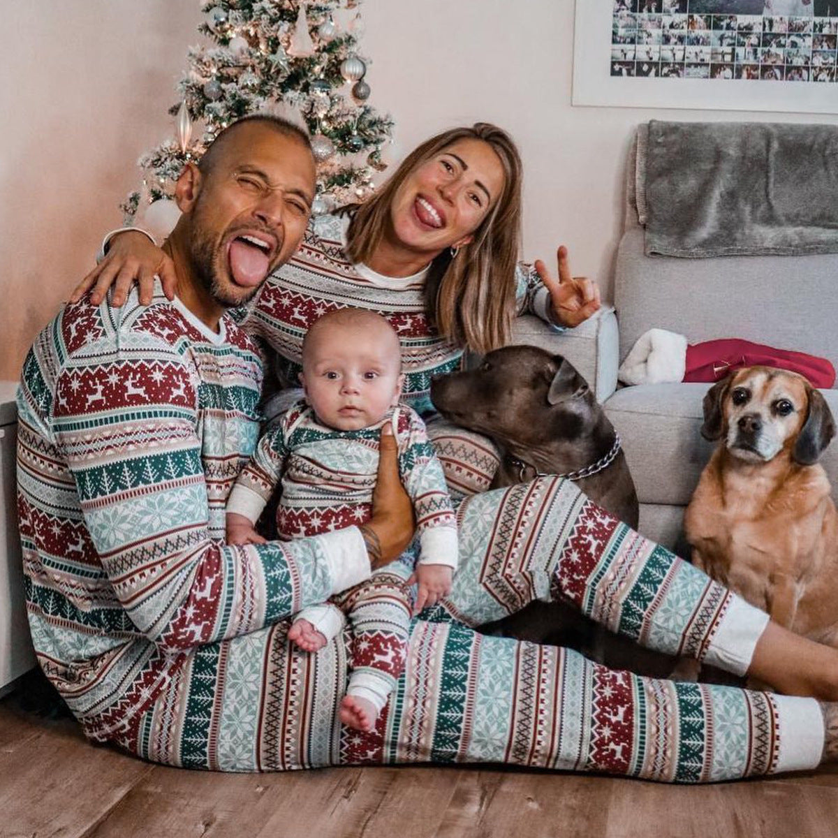 Christmas matching pajamas for family